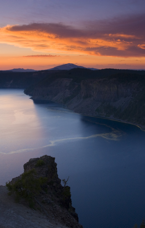 Sunset Over Crater Lake